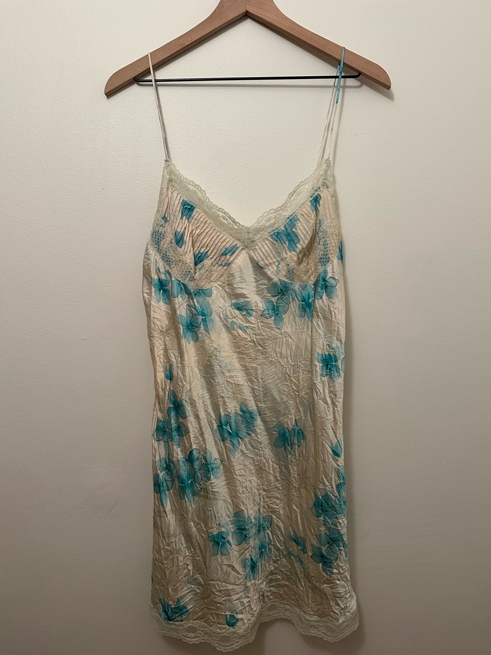 Vintage Valerie Stevens 100% Silk Lace Lingerie Babydoll Slip Y2K Nightgown